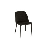 DINING CHAIR CH TEXTIL LEGS BLACK